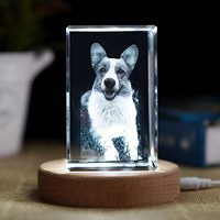 Machine de gravure laser sur cristal photo 3D pour souvenirs, photomaton, utilisation en kiosque