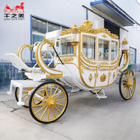 Voiture de mariage personnalisée de luxe de haute qualité Calèche de loisirs Royal 4 roues Calèche à cheval