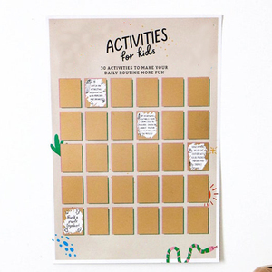 Affiches de cartes postales personnalisées populaires, 100 affiches à <span class=keywords><strong>gratter</strong></span> pour le défi des enfants, affiches à <span class=keywords><strong>gratter</strong></span> pour activités populaires - Product Image 2