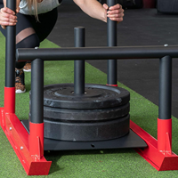 Sled berat desain tahan lama profesional, untuk Sprint & sepak bola, latihan Olahraga & Hiburan