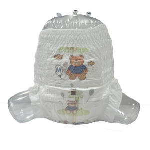 Couches pour bébé imprimées animaux mignons Pantalon à tirer respectueux de la peau pour bébé Couches pour bébé personnalisées - Product Image 2