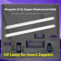 Lampe anti-moustiques LED T5 T8 10W 15W 20W avec source lumineuse, piège à insectes, destructeur d'insectes avec lampe ABS de remplacement, lumière bleue 6000K, lumière du jour