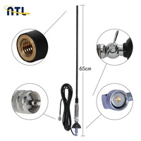 Antena Kombinasi Radio Mobil CB ATL Factory Harga Terjangkau T3 27N 26-28.5MHz Hitam 670mm untuk Komunikasi Efektif