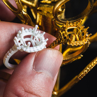 Resin Perhiasan Presisi NOVA3D untuk Pencetakan 3D Cincin Berlian, Anting & Liontin dengan Teknik Lost Wax