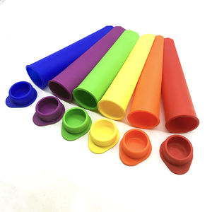 Moules à crème glacée en Silicone avec couvercles noués, conteneurs de collation <span class=keywords><strong>pour</strong></span> boîte à Lunch amusants, machine à glace en forme ronde - Product Image 5