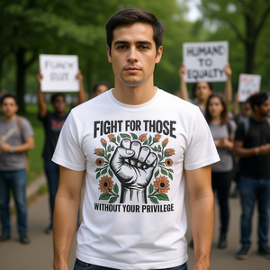 Combattre pour ceux qui n'ont pas le privilège que vous avez – T-shirt Droits humains et égalité - Product Image 3