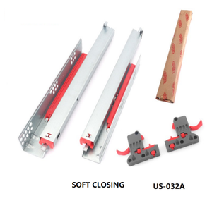 Roeasy 3 gấp van điều tiết giỏ ngăn kéo kênh đẩy để mở Hidden Telescopic đường ray mềm đóng undermount giấu Ngăn kéo trượt - Product Image 2