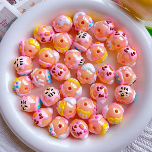 Heavy-Duty Cute Piggy Cartoon Mobile Phone Hanging Chain New Hand-Painted DIY <b>Acrylic</b> <b>Plastic</b> <b>Lucite</b> <b>Beads</b> - Product Image 6