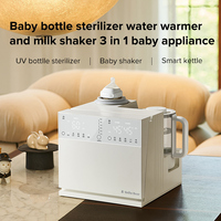 Babytop - Préparateur de lait infantile électrique - Agitateur de lait - Stérilisateur - 3 en 1 - Grande capacité - Sans BPA - Affichage numérique - Prise EU - 0-12 mois