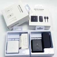 Adaptador de Carga Rápida PD de 45W, Cable USB-C a USB-C, Cargador de Viaje de 5A, Fuente de Alimentación Universal para Samsung S26 S25 S24 S23