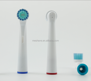 Brosse à dents électrique sonique automatique Mishave EB-17C, lot de <span class=keywords><strong>4</strong></span> têtes de rechange compatibles Oral-B, alimentation USB/piles, poils en nylon - Product Image 2