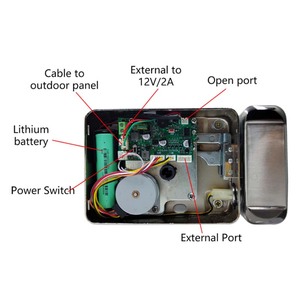 <span class=keywords><strong>Serrure</strong></span> intelligente à reconnaissance faciale Conception étanche <span class=keywords><strong>Serrure</strong></span> de jante électrique Porte extérieure Connectivité Wifi <span class=keywords><strong>Serrure</strong></span> intelligente - Product Image 5