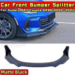 ลิ้นกันชนหน้า BRZ GR86 สีดำด้าน ชุดแต่งกันชนหน้า สไตล์ DC สำหรับ Subaru BRZ Toyota GR86 ปี 2022-2024 อุปกรณ์ตกแต่งรถยนต์ - Product Image 1