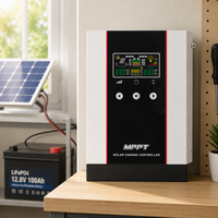 Contrôleur de charge solaire intelligent MPPT 60A 12/24/48V pour système solaire, prise en charge de la personnalisation OEM ODM et vente directe d'usine.
