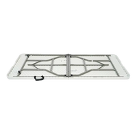 Mesa Plegable de Plástico HDPE Blanca Económica al Por Mayor para Uso en Exteriores, Restaurantes, Fiestas y Jardines
