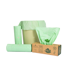 Sacs poubelles biodégradables à 100% en amidon de maïs PLA, sacs poubelles compostables pour la cuisine, respectueux de l'environnement, compostables - Product Image 2