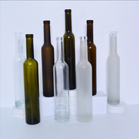 Clair/Ambre/Vert/Noir 375ml 500ml 750ml Bouteilles en verre Bordeaux/Bourgogne Long Cou Portable Vin de glace givré et Vodka