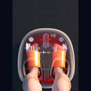 Venta al por mayor masaje de pies vibratorio con calefacción Shiatsu personalizado Spa de pies 220V masajeador de baño de pies plegable - Product Image 5