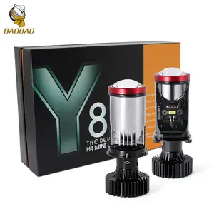 BaoBao Manufacturer BB1272 Super Bright 45W Mini Lens Y8 H4 Led Spotlight Headlight Bulb For Car