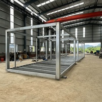 Maison préfabriquée en conteneur au design moderne, couleur personnalisable, installation rapide, taille adaptable, porte en acier sécurisée, bureau, habitation