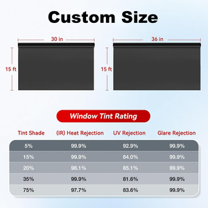 Carlise Isolation <span class=keywords><strong>Thermique</strong></span> Noir <span class=keywords><strong>Pare</strong></span>-<span class=keywords><strong>Brise</strong></span> Latéral Nano Céramique Solaire Fenêtre Film Anti UV Coloration Voiture Fenêtre Film - Product Image 5