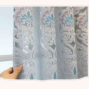Vente directe d'usine : Rideaux de salon brodés de style européen personnalisables et rideaux occultants pour chambre à coucher - Product Image 3