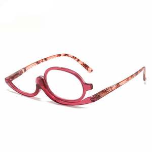 Gafas de Maquillaje Portátiles con Lentes Giratorias y Aumento para Mujer, Gafas de Lectura Cosméticas con Lentes Abatibles - Product Image 6