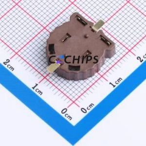 BS-1202-SA-3B Button & Strip Battery Connector SMD Connector Battery Holder CR1220 Phosphor Bronze Tin - Product Image 2