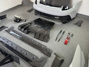 Bộ body kit 992 GT3RS dành cho Porsche 992 nâng cấp GT3RS, chất liệu sợi carbon khô, bao gồm cản trước sau, ốp sườn, cánh gió sau, nắp capo, ống xả - Product Image 5