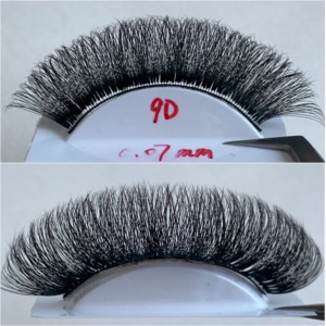 10d Premade Fan Eye Laches Gros Cils 9d Faux Vison Cheveux Humains Cils Lshes Extension - Product Image 1