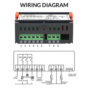 Interruptor de <span class=keywords><strong>control</strong></span> de temperatura Refrigeración Ventilador de descongelación Compresor Alarma Digital Termostato de ETC-3000 - Product Image 4