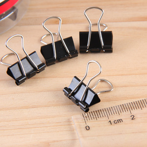 Deli Binder Clips 15mm Black Long Tail 60Pcs Office Supply - Product Image 2