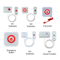 Système de bouton de panique filaire et sans fil pour lit d'hôpital avec cordon de traction pour l'appel d'un patient à une infirmière