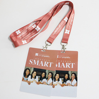 Cordons de cou personnalisés Kofei avec cartes PVC imprimées découpées sur mesure pour événements, conférences, badges professionnels et d'exposition