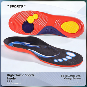 TPU+PU+GEL Shock Absorbing Arch Support <b>Insoles</b> Breathable Sweat-Wicking High Elasticity Unisex for Running Basketball - Product Image 5
