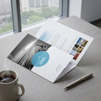 Brochures pliées en trois personnalisées et à prix réduit