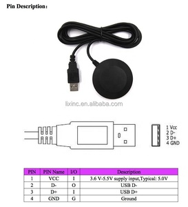 Módulo Receptor <span class=keywords><strong>GPS</strong></span> <span class=keywords><strong>USB</strong></span> con Antena de Montaje Remoto JQJ BN-808, Cable de 60 CM, 4M Flash, Chipset NMEA-0183 FZ3189A, Raspberry Pi, Windows - Product Image 3