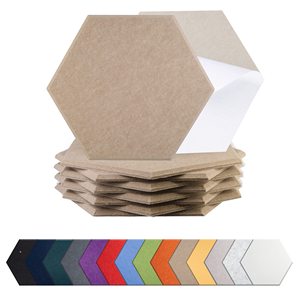 For FSC Available Customized Decorative Hexagon Felt Pin Board Polyester <b>Acoustic</b> Panel Wall Panels with Graphic Design <b>Solution</b> - Product Image 2