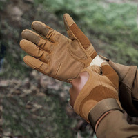 Gants en caoutchouc tactiques de contact de doigt de résistance de chasse de combat pour des sports en plein air