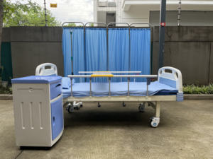 HB-M2-G17 yang sangat baik 2 engkol Manual perawatan pasien tempat tidur rumah sakit klinik dua fungsi tempat tidur - Product Image 3