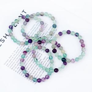 Bracciale in Materiale Misto di Alta Qualità con Ametista Naturale da 8mm, Tendenza Moda Spirituale per Decorazione - Product Image 2