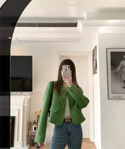 <span class=keywords><strong>Giacche</strong></span> di <span class=keywords><strong>Tweed</strong></span> invernali alla moda di migliore qualità Casual cardigan corti con bottoni Blazer eleganti cappotti corti lavorati a maglia da <span class=keywords><strong>donna</strong></span> - Product Image 4