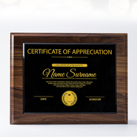 Placa de grau da autorização da empresa personalizada