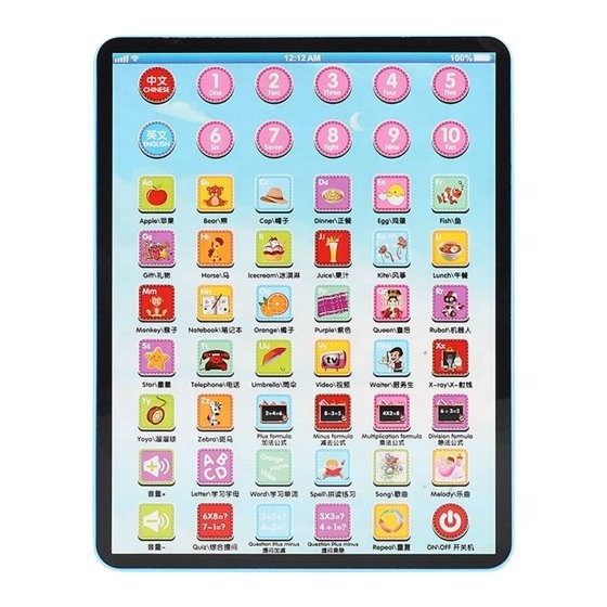 Learning Tablet with ABC, Words, Numbers, Games Music Interactive Educational Electronic Learning Pad Toys