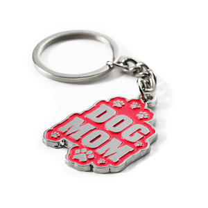 Llavero personalizado de metal, suave, esmalte, perro, mascota, mamá, llavero - Product Image 2