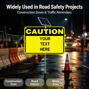 Signalisation routière extérieure personnalisable, résistante aux intempéries, conforme à la norme MUTCD, avec <span class=keywords><strong>panneau</strong></span> <span class=keywords><strong>solaire</strong></span> indépendant - Product Image 4
