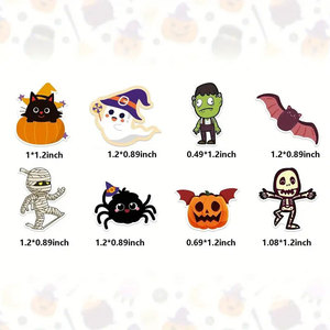 Autocollants décoratifs personnalisés ODM pour Halloween : Graffiti, Citrouilles, Fantômes, Araignées, Chauves-souris Mignons - Product Image 2
