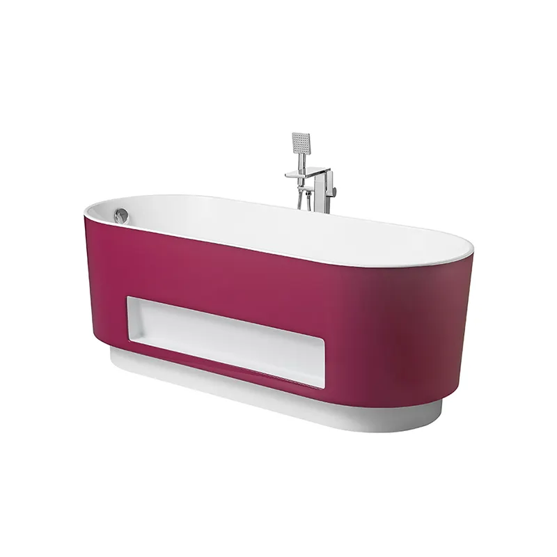 Hot Selling Acrylic freestanding bathtub luxury bathroom bathtub freestanding soaking bathtub