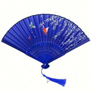 Abanico de Bambú Pintado de 21 cm al por Mayor, Estilo Musical, para Decoración del Hogar, Regalos Empresariales y Promocionales - Product Image 1