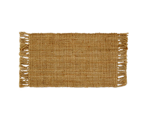 Empêche l'accumulation de bactéries Élégance texturée naturelle Tapis en jute écologique filé à la main de l'article non glissant entièrement naturel - Product Image 1